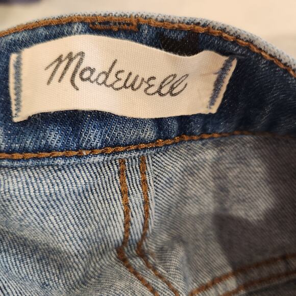 Madewell High-Rise Slim BoyJean 27 Star Print Celestial Art Denim Edgy Arty - Picture 2 of 5